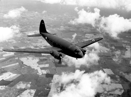 The time to return to Shanghai was now, so only I and my copilot climbed aboard the C—46  that was w